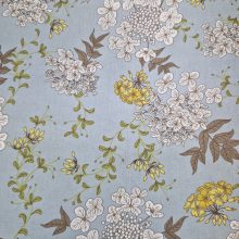 Mintás textil - Kék virágos