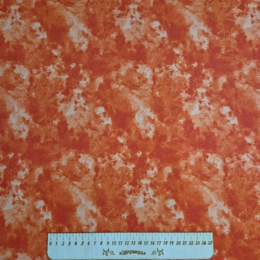 Batikolt narancsos textil