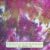 Batikolt lila-okker-pink textil