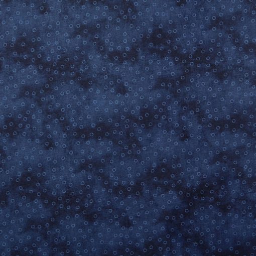 Mintás textil - Sötétkék pöttyös