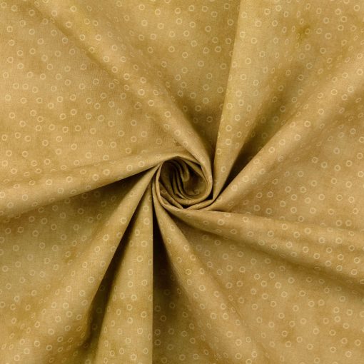 Mintás textil - Mustár pöttyös