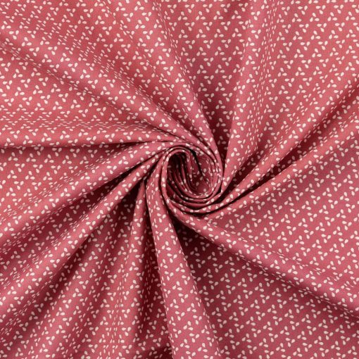 Mintás textil - Világospiros