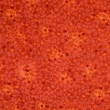 Mintás, kapros textil - Narancs