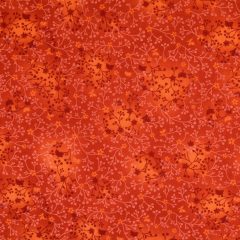 Mintás, kapros textil - Narancs