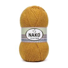 Nako Vizon Simli - Okkersárga, csillogó fém szállal