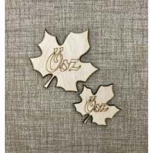 Levél ősz felirattal