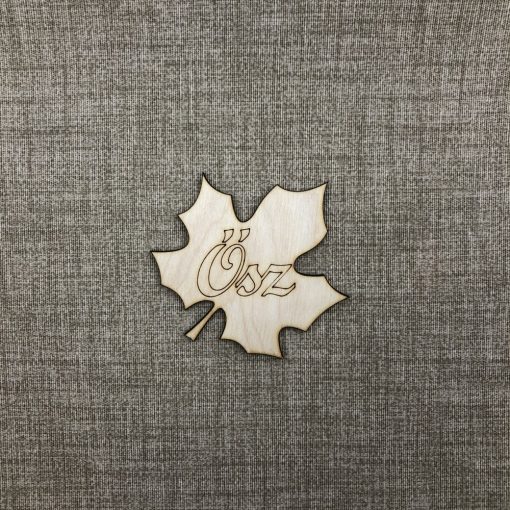 Levél ősz felirattal