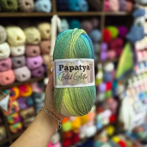 Papatya Batik Glitter - 11 - Zöldes