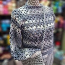 Papatya Batik Cotton Blend - Zöld-sárga-piros