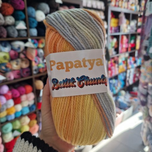 Papatya Batik Chunky - Sárgásszürke
