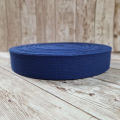 Heveder 3 cm-es - kék pamut