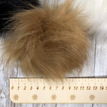  Pompon - Barna - 10 cm