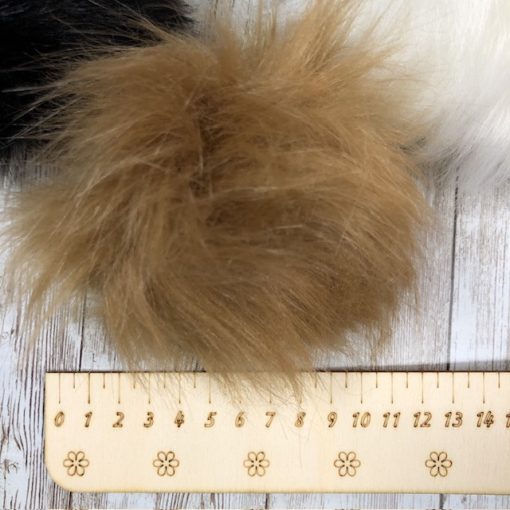  Pompon - Barna - 10 cm