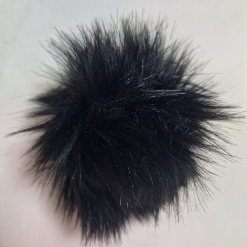  Pompon - Fekete - 10 cm