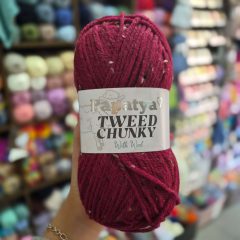 Papatya Tweed Chunky - Bordó