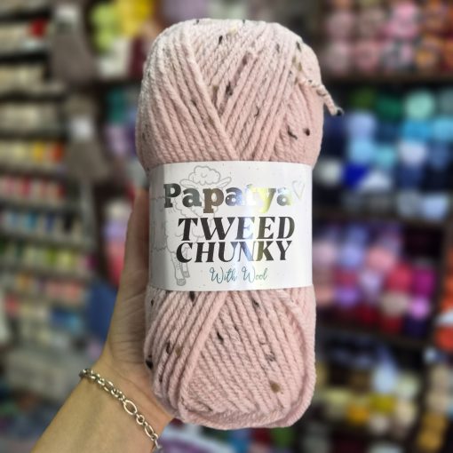 Papatya Tweed Chunky - Rózsaszín