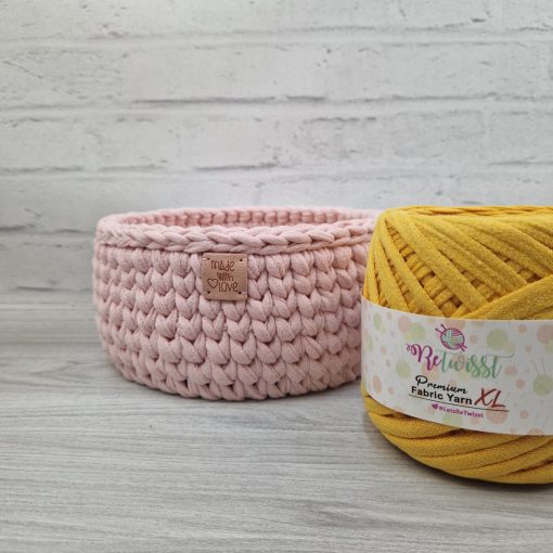 Retwisst Premium Fabric Yarn XL - Világosrózsaszín