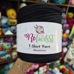 Retwisst T-Shirt Yarn - Fekete