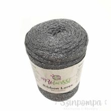 Retwisst Ribbon Lurex - Szürke, fém szállal - 06