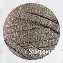 Retwisst Ribbon Lurex - Középbarna, fém szállal - 09