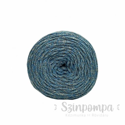 Retwisst Ribbon Lurex - Kék, ezüst szállal - 18