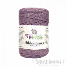 Retwisst Ribbon Lurex - Lila, ezüst szállal - 20