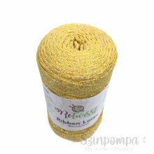 Retwisst Ribbon Lurex - Sárga, ezüst szállal - 25