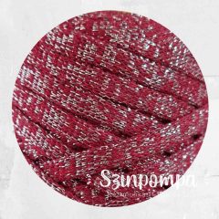 Retwisst Ribbon Lurex - Piros, ezüst szállal - 30