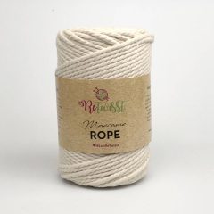 Retwisst Macrame Rope - Tört fehér