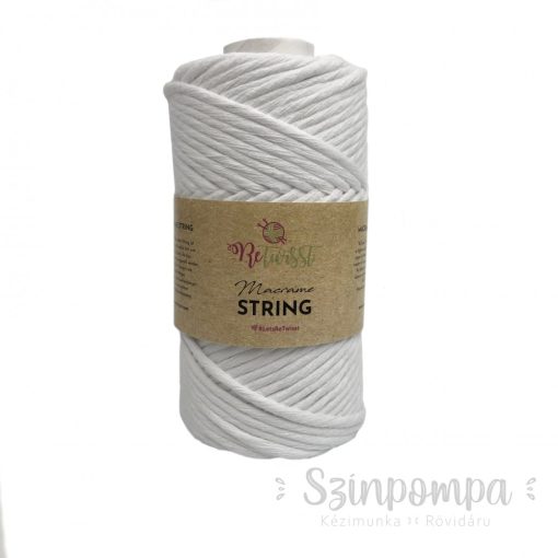 Retwisst Macrame String 3mm - Fehér