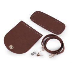 Barna ekobőr táskaalap készlet