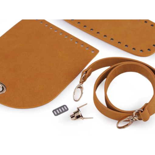 Sárga ekobőr táskaalap készlet