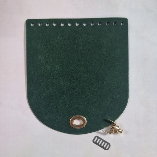 Zöld ekobőr táskaalap készlet