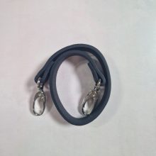 Ekobőr táskafül - fekete és ezüst