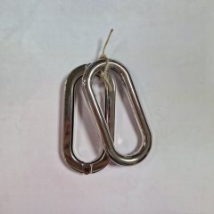 Fém táskafül - ovális 