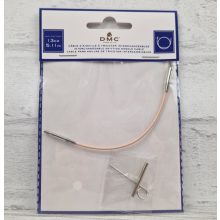 DMC cserélhető körkötőtűhöz kábel - 15 cm