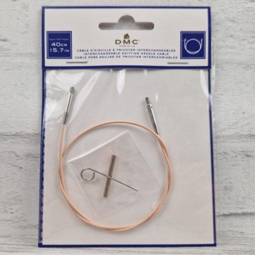 DMC cserélhető körkötőtűhöz kábel - 40 cm
