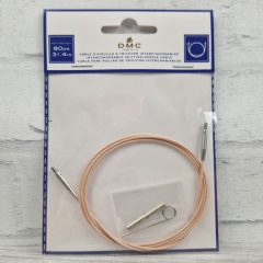DMC cserélhető körkötőtűhöz kábel - 80 cm