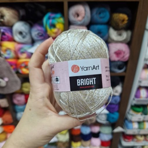 YarnArt Bright - Pezsgő, arany szállal
