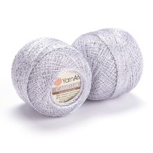 YarnArt Camellia - Ezüst, fém szállal - 411