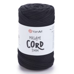 Yarnart Macrame Cord 3 mm - Fekete
