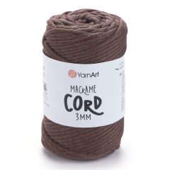 Yarnart Macrame Cord 3 mm - Sötétbarna