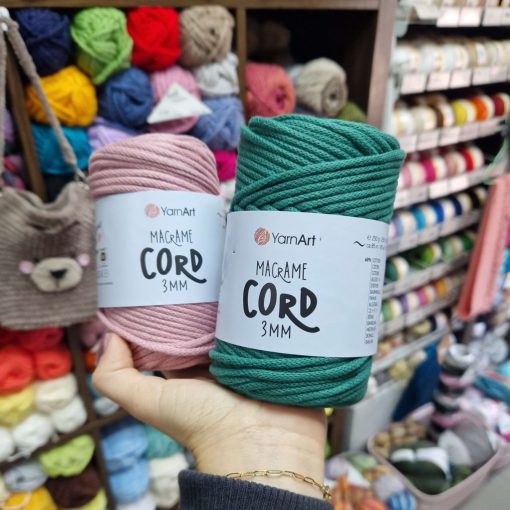 Yarnart Macrame Cord 3 mm - Rózsaszín